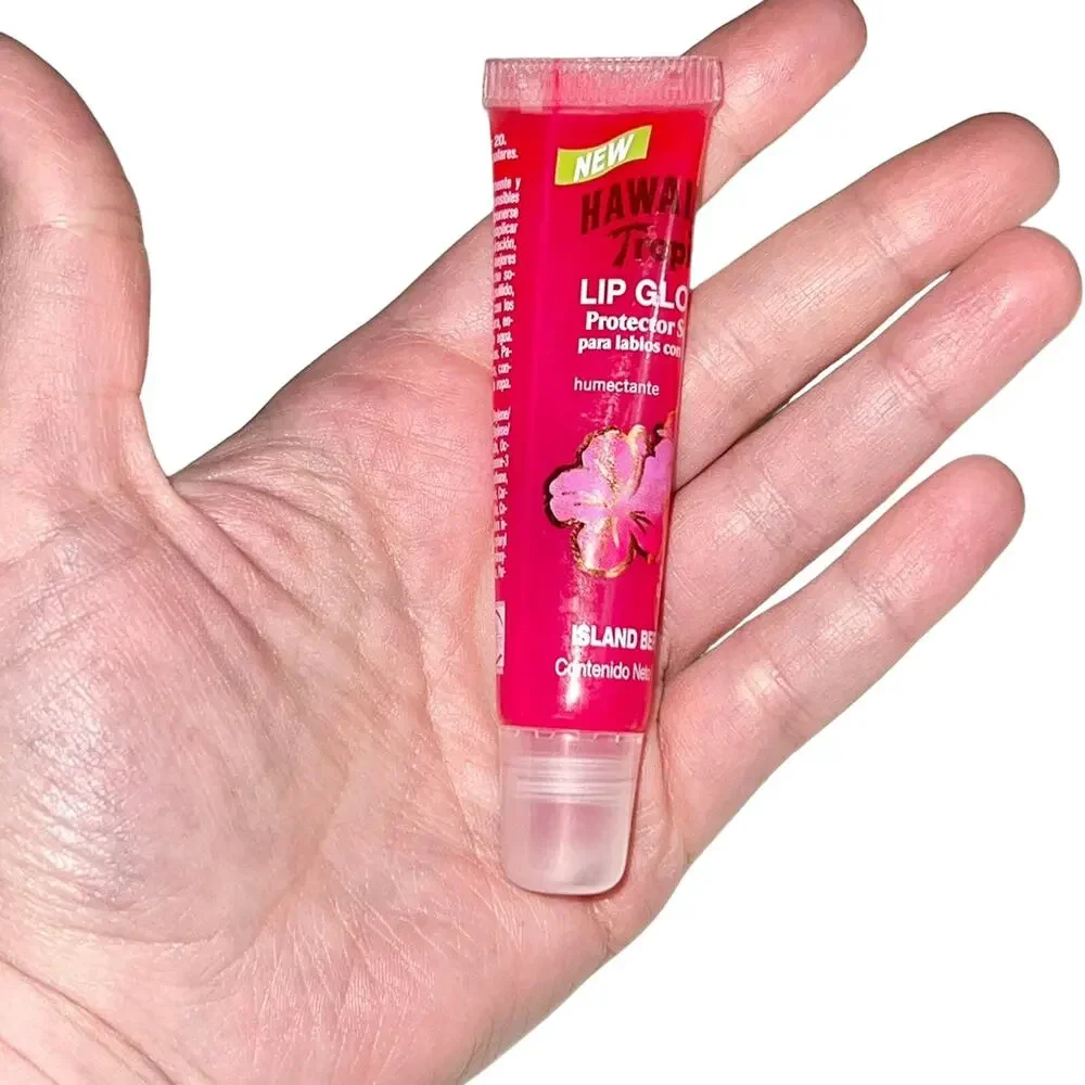 VTG Hawaiian Tropic Island Berry SPF 20 Sheer Pink Lip Gloss Bundle Lot of 5